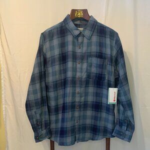 Marmot Men Fairfax Novelty Lightweight Flannel Shirt Large NWT Arctic Navy